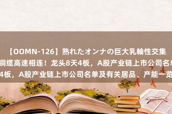 【OOMN-126】熟れたオンナの巨大乳輪性交集 英伟达GB200芯片带火铜缆高速相连！龙头8天4板，A股产业链上市公司名单及有关居品、产能一览