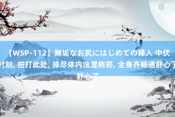 【WSP-112】無垢なお尻にはじめての挿入 中伏时刻, 拍打此处, 排尽体内浊湿病邪, 全身齐畅通舒心了