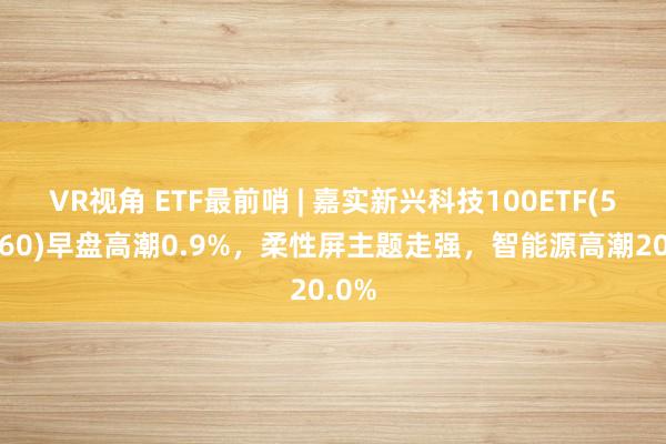 VR视角 ETF最前哨 | 嘉实新兴科技100ETF(515860)早盘高潮0.9%，柔性屏主题走强，智能源高潮20.0%