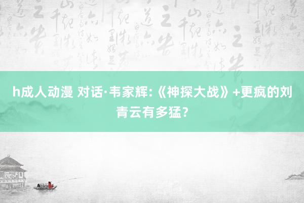 h成人动漫 对话·韦家辉:《神探大战》+更疯的刘青云有多猛？