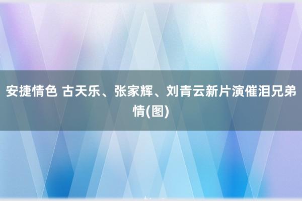 安捷情色 古天乐、张家辉、刘青云新片演催泪兄弟情(图)